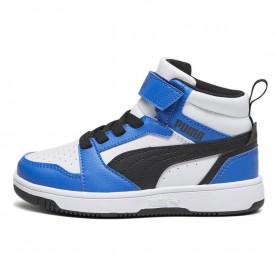 маратонки,детски,маратонки,puma,rebound,v6,mid,ac+,trainers,puma,white,puma,black,racing,blue,(blue)