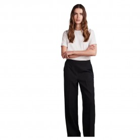 Панталони Pieces Neva Wide Leg Fit high waist pants - Black (Black) панталони,мъжки,панталони,дамски,панталони,pieces,neva,wide,leg,fit,high,waist,pants,black,(black)