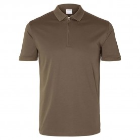 мъжки,блузи,с,яка,selected,fave,short,sleeve,polo,brown,(morel)