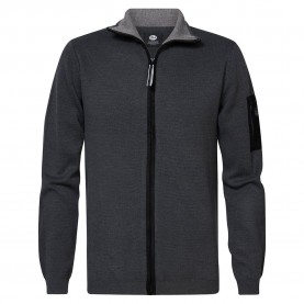 жилетка,мъжки,пуловери,petrol,industries,254,cardigan,grey