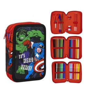 канцеларски,принадлежности,cerdá,avengers,giotto,premium,pencil,case,red,(black)