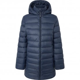 Яке Pepe jeans Maddie Long puffer jacket - Blue (Dulwich) яке,дамски,якета,и,палта,pepe,jeans,maddie,long,puffer,jacket,blue,(dulwich)