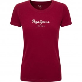 Тениска Pepe jeans New Virginia short sleeve T-shirt - Red (Burgundy) тениска,мъжки,тениски,дамски,тениски,pepe,jeans,new,virginia,short,sleeve,t,shirt,red,(burgundy)