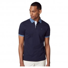 дамски,блузи,с,яка,мъжки,блузи,с,яка,hackett,selvedge,placket,short,sleeve,polo,blue,(navy)
