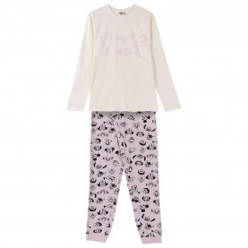 пижама,дамски,пижами,cerdá,disney,100,long,sleeve,pyjama,white,pink