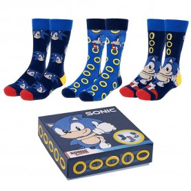 чорапи,детски,чорапи,cerdá,sonic,half,long,socks,3,units,multicolor,(multicolor)