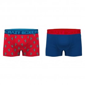боксерки,мъжко,бельо,crazy,boxer,cactus,blue,boxers,2,units,multicolor,(multicolor)