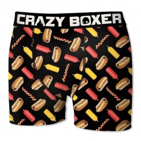 боксерки,мъжко,бельо,crazy,boxer,hot,dog,boxers,black,(multicolor)