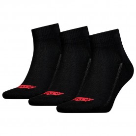 чорапи,мъжки,чорапи,levi´s,®,batwing,logo,recycled,quarter,short,socks,3,pairs,black,(black)