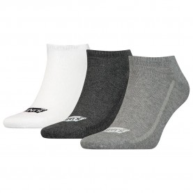чорапи,мъжки,чорапи,levi´s,®,batwing,logo,recycled,short,socks,3,pairs,grey,combo,(multicolor)