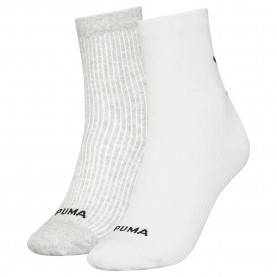 чорапи,дамски,чорапи,puma,cat,logo,rib,socks,2,pairs,white,grey,melange,(white)