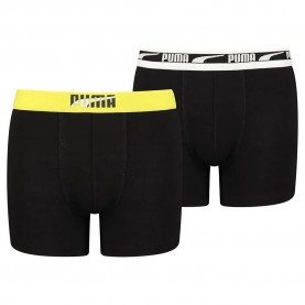 боксерки,детско,бельо,puma,placed,logo,boxers,2,units,black,yellow,combo,(multicolor)