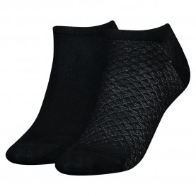 чорапи,дамски,чорапи,tommy,hilfiger,diamond,structure,short,socks,2,pairs,white,(black)
