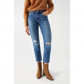 дънки,дамски,панталони,salsa,jeans,true,crop,slim,fit,jeans,blue