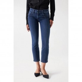 дънки,дамски,панталони,salsa,jeans,wonder,crop,slim,fit,jeans,blue