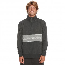блуза,мъжки,пуловери,quiksilver,bold,omni,qz,half,zip,sweatshirt,black,heather,(grey)