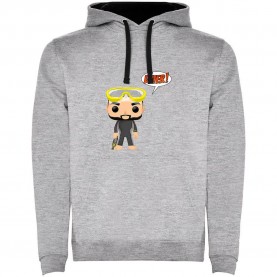 суичър,мъжки,пуловери,kruskis,chibi,diver,two,colour,hoodie,heather,grey,black,(grey)