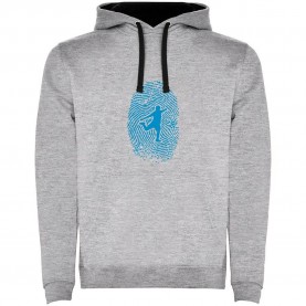 суичър,мъжки,пуловери,kruskis,football,fingerprint,two,colour,hoodie,heather,grey,black,(grey)