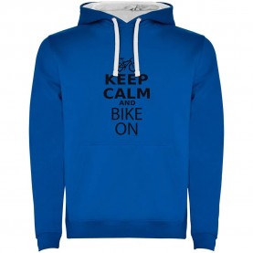 суичър,мъжки,пуловери,kruskis,keep,calm,and,bike,on,two,colour,hoodie,royal,blue,white,(blue)