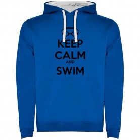 суичър,мъжки,пуловери,kruskis,keep,calm,and,swim,two,colour,hoodie,royal,blue,white,(blue)