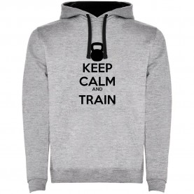 суичър,мъжки,пуловери,kruskis,keep,calm,and,train,two,colour,hoodie,grey,(heather,grey,black)