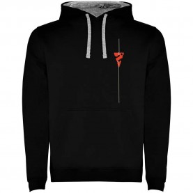 суичър,мъжки,пуловери,kruskis,line,marker,two,colour,hoodie,black,grey,(black)