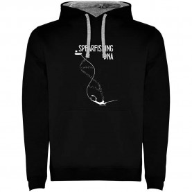 суичър,мъжки,пуловери,kruskis,spearfishing,dna,two,colour,hoodie,black,grey,(black)