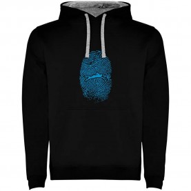 суичър,мъжки,пуловери,kruskis,swimmer,fingerprint,two,colour,hoodie,black,grey,(black)