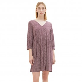 рокля,дамски,поли,и,рокли,tom,tailor,1037933,3,4,sleeve,v,neck,dress,brown