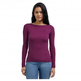 тениска,дамски,тениски,lee,ls,boat,neck,tee,long,sleeve,t,shirt,foxy,violet,(purple)