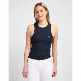тениска,дамски,тениски,lee,ribbed,tank,sleeveless,t,shirt,unionall,blk,(blue)