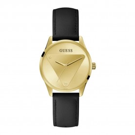 Часовник Guess Emblem watch - Golden (Black) часовник,часовници,guess,emblem,watch,golden,(black)