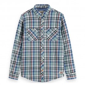 карирана,риза,мъжки,ризи,scotch,&,soda,174529,long,sleeve,shirt,multicolor,(blue,red,check)