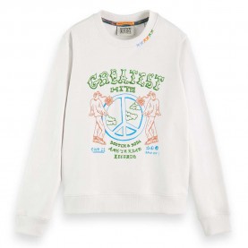 блуза,дамски,блузи,scotch,&,soda,174805,sweatshirt,white