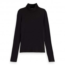 блуза,дамски,пуловери,дамски,плетени,дрехи,scotch,&,soda,174833,high,neck,sweater,black
