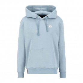 суичър,мъжки,пуловери,alpha,industries,basic,small,logo,hoodie,grey
