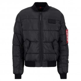 Яке Alpha industries MA-1 Puffer bomber jacket - Black (Black) яке,мъжки,якета,alpha,industries,ma,1,puffer,bomber,jacket,black,(black)