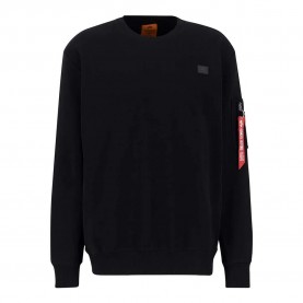 блуза,мъжки,пуловери,alpha,industries,x,fit,label,sweatshirt,black
