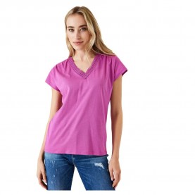 тениска,дамски,тениски,garcia,z0010,short,sleeve,v,neck,t,shirt,pink,(meadow,mauve)