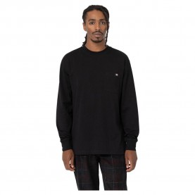 тениска,мъжки,тениски,dickies,luray,pocket,long,sleeve,t,shirt,black