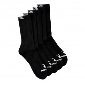чорапи,мъжки,чорапи,дамски,чорапи,rip,curl,brand,crew,socks,5,pairs,black,(black)