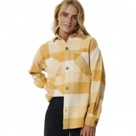 риза,с,дълъг,ръкав,дамски,блузи,дамски,ризи,rip,curl,la,isla,flannel,long,sleeve,shirt,yellow