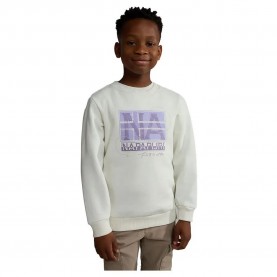 блуза,детски,блузи,napapijri,b,brunt,sweatshirt,white,(white,whisper)