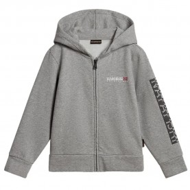 блуза,детски,блузи,napapijri,b,neutrinos,full,zip,sweatshirt,med,grey,mel,(grey)