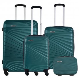 куфари,wellhome,wh4173,trolley,bag,4,units,green,(green)