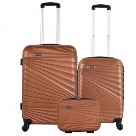 куфари,wellhome,wh4178,trolley,bag,3,units,brown,(brown)