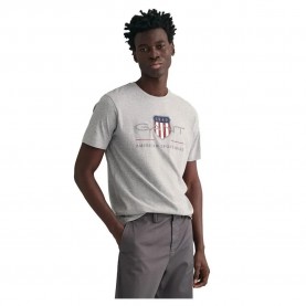 тениска,мъжки,тениски,gant,archive,shield,regular,fit,short,sleeve,t,shirt,grey,melange,(white)