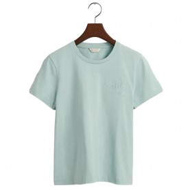 тениска,дамски,тениски,gant,reg,tonal,shield,short,sleeve,t,shirt,green,(dusty,turquoise)
