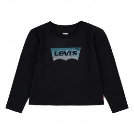 тениска,детски,тениски,levi´s,®,meet,and,greet,glitter,long,sleeve,t,shirt,black,(caviar)