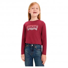 тениска,детски,тениски,levi´s,®,meet,and,greet,glitter,long,sleeve,t,shirt,rhododendron,levis,(red)